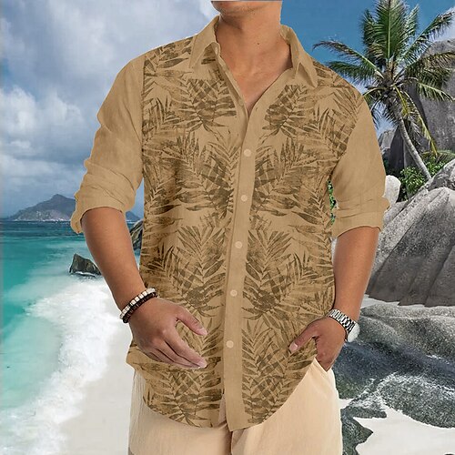 Per uomo camicia di lino Camicia estiva Camicia da spiaggia Bianco Blu Cachi Manica lunga A foglia Collo ripiegabile Primavera estate Informale Giornaliero Abbigliamento Stampa
Per uomo camicia di lino Camicia estiva Camicia da spiaggia Bianco Blu Cachi Manica lunga A foglia Collo ripiegabile Primavera estate Informale Giornaliero Abbigliamento Stampa