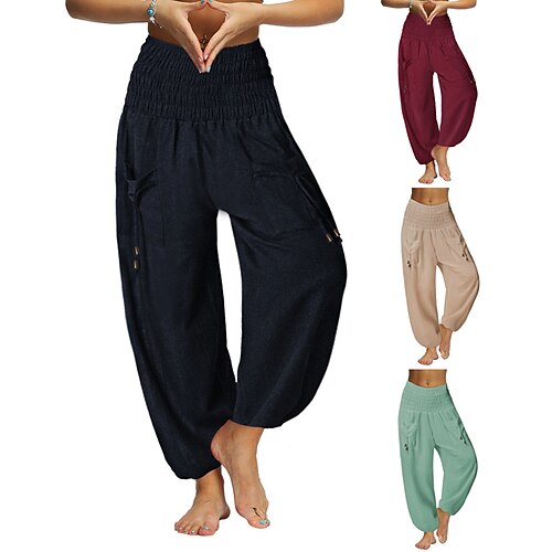 Per donna Pantaloni da yoga Tasche laterali Yoga Fitness Allenamento in palestra Pantaloni Nero Verde militare Borgogna Cotone Gli sport Abbigliamento sportivo
Per donna Pantaloni da yoga Tasche laterali Yoga Fitness Allenamento in palestra Pantaloni Nero Verde militare Borgogna Cotone Gli sport Abbigliamento sportivo