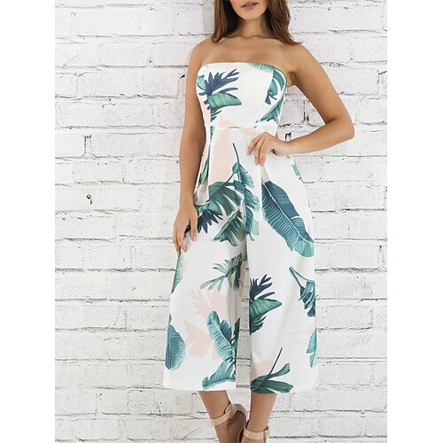 Mujer Mono Alta cintura Estampado Floral Sin Tirantes Ropa de calle Calle Diario Ajuste regular Sin Mangas Rosa Azul Marino Verde Trébol S M L Primavera
Mujer Mono Alta cintura Estampado Floral Sin Tirantes Ropa de calle Calle Diario Ajuste regular Sin Mangas Rosa Azul Marino Verde Trébol S M L Primavera