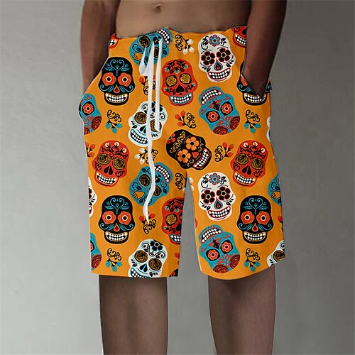 Herre Sommer shorts Strandshorts Hængende Shorts Snørelukning Elastisk Talje Grafisk Dødningehoveder Åndbart Blød Korte Afslappet Daglig Ferie Gade Designer Sort Orange Mikroelastisk
Herre Sommer shorts Strandshorts Hængende Shorts Snørelukning Elastisk Talje Grafisk Dødningehoveder Åndbart Blød Korte Afslappet Daglig Ferie Gade Designer Sort Orange Mikroelastisk