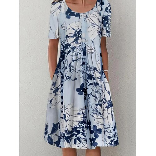 Per donna Vestito casual Abito estivo Abito stampato Floreale Stampa Stondata Mini abito Di tendenza Moderno Giornaliero Da mare Manica corta Standard Blu Primavera Estate S M L XL XXL
Per donna Vestito casual Abito estivo Abito stampato Floreale Stampa Stondata Mini abito Di tendenza Moderno Giornaliero Da mare Manica corta Standard Blu Primavera Estate S M L XL XXL