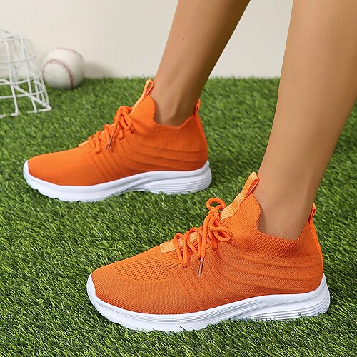 Per donna Scarpe da ginnastica Scarpe Flyknit Sneakers con plateau Esterno Sportivo Giornaliero Zeppa Punta tonda Informale Scarpe da tennis Footing Tessitura volante Con lacci intrecciali Tinta
Per donna Scarpe da ginnastica Scarpe Flyknit Sneakers con plateau Esterno Sportivo Giornaliero Zeppa Punta tonda Informale Scarpe da tennis Footing Tessitura volante Con lacci intrecciali Tinta