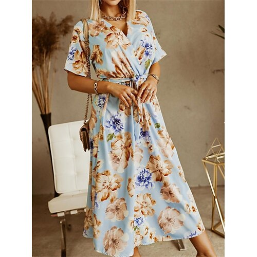 Per donna Vestito casual Vestito svasato Abito stampato Floreale Stampa A V Vestito longuette Attivo Di tendenza Esterno Giornaliero Manica corta Morbido Nero Giallo Verde chiaro Primavera Estate M L
Per donna Vestito casual Vestito svasato Abito stampato Floreale Stampa A V Vestito longuette Attivo Di tendenza Esterno Giornaliero Manica corta Morbido Nero Giallo Verde chiaro Primavera Estate M L