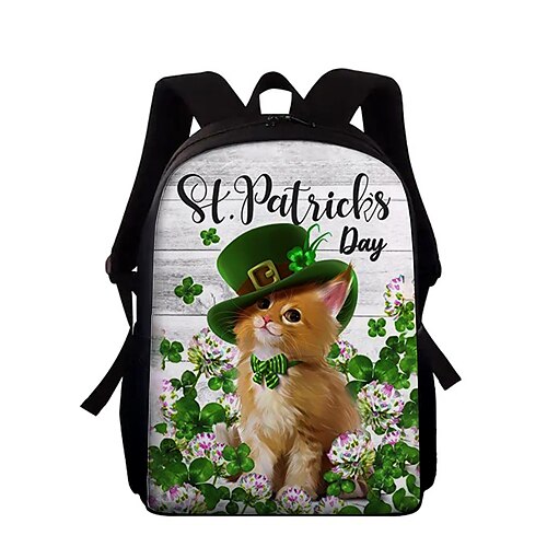 Per uomo Per donna zaino Zaino per la scuola 3D Festa di San Patrizio Gatto Stampa 3D Oxford Massima capacità Stampa Grigio verde Nero Bianco
Per uomo Per donna zaino Zaino per la scuola 3D Festa di San Patrizio Gatto Stampa 3D Oxford Massima capacità Stampa Grigio verde Nero Bianco