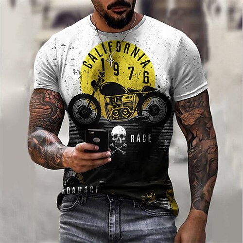 Per uomo maglietta Magliette Pop art Moto Girocollo Abbigliamento Stampa 3D Esterno Informale Manica corta Stampa Vintage Di tendenza Originale
Per uomo maglietta Magliette Pop art Moto Girocollo Abbigliamento Stampa 3D Esterno Informale Manica corta Stampa Vintage Di tendenza Originale