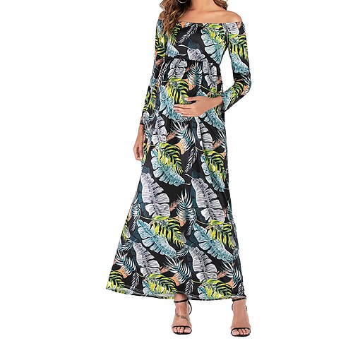 kvinders baby shower barselstrøjekjole afslappet sweaterkjole blomstret maxi langærmet rygløst print off shoulder sort hvid forår sommer s m l xl xxl
kvinders baby shower barselstrøjekjole afslappet sweaterkjole blomstret maxi langærmet rygløst print off shoulder sort hvid forår sommer s m l xl xxl