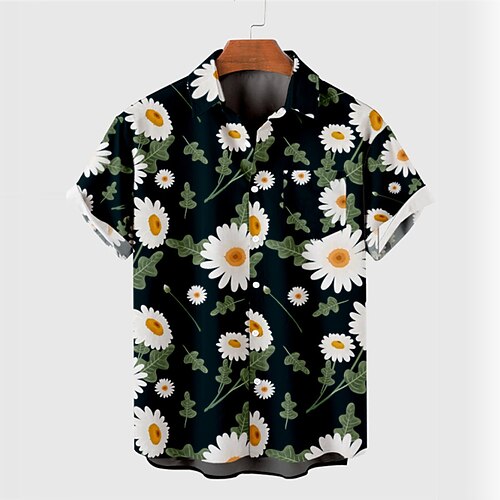 Men's Shirt Summer Hawaiian Shirt Daisy Graphic Prints Turndown Black Outdoor Street Short Sleeves Button-Down Print Clothing Apparel Tropical Fashion Hawaiian Designer
Men's Shirt Summer Hawaiian Shirt Daisy Graphic Prints Turndown Black Outdoor Street Short Sleeves Button-Down Print Clothing Apparel Tropical Fashion Hawaiian Designer