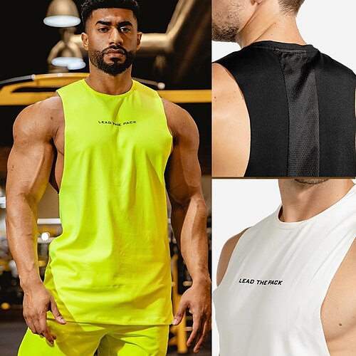 Herre Singlet til jogging Treningstopp Ermeløs Vest Atletisk treningsklær Pustende Myk Svettereduserende Løp Jogge Trening Sports Sportsklær Fluorescens Grønn Svart Hvit
Herre Singlet til jogging Treningstopp Ermeløs Vest Atletisk treningsklær Pustende Myk Svettereduserende Løp Jogge Trening Sports Sportsklær Fluorescens Grønn Svart Hvit
