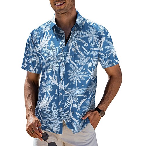 Homme Chemise Chemise hawaïenne Imprimés Photos Palmier Col rabattu Bleu Extérieur Plein Air Manches courtes Bouton bas Imprimer Vêtement Tenue Tropique Mode Hawaïen Design
Homme Chemise Chemise hawaïenne Imprimés Photos Palmier Col rabattu Bleu Extérieur Plein Air Manches courtes Bouton bas Imprimer Vêtement Tenue Tropique Mode Hawaïen Design