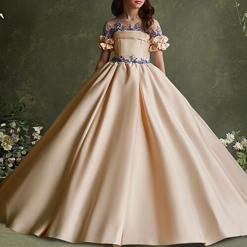 Ballkjole Gulvlengde Blomsterpikekjole Konfirmasjon Cinderella Jenter Søt ballkjole Sateng med Appliqué Elegant Passer 3-16 år
Ballkjole Gulvlengde Blomsterpikekjole Konfirmasjon Cinderella Jenter Søt ballkjole Sateng med Appliqué Elegant Passer 3-16 år