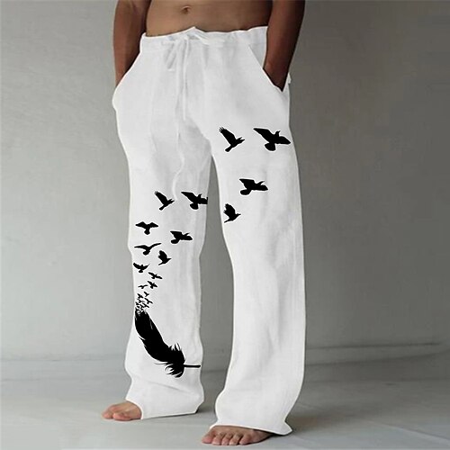 Herren Hose Hosen Sommerhosen Strandhose Tasche Kordelzug Elastische Taille Vogel Atmungsaktiv In voller Länge Casual Festtage Modisch Klassisch Schwarz Weiß Unelastisch
Herren Hose Hosen Sommerhosen Strandhose Tasche Kordelzug Elastische Taille Vogel Atmungsaktiv In voller Länge Casual Festtage Modisch Klassisch Schwarz Weiß Unelastisch