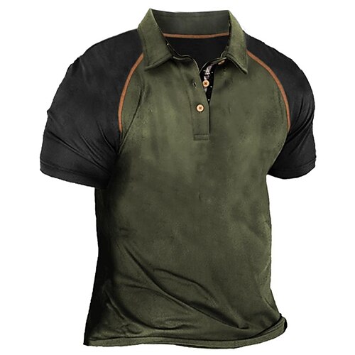 Herre POLO T-skjorte Golf skjorte Bokstaver Grafiske trykk Aftæpning Grønn utendørs Gate Kort Erme Knapp ned Trykt mønster Klær Sport Mote Gatemote Designer
Herre POLO T-skjorte Golf skjorte Bokstaver Grafiske trykk Aftæpning Grønn utendørs Gate Kort Erme Knapp ned Trykt mønster Klær Sport Mote Gatemote Designer