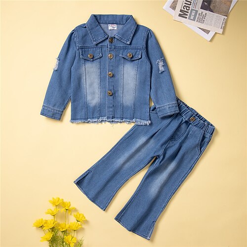 2 pezzi Bambino (1-4 anni) Da ragazza Tinta unica Camicia e pantaloni Impostato Manica lunga Giornaliero Esterno 3-7 anni Autunno Blu
2 pezzi Bambino (1-4 anni) Da ragazza Tinta unica Camicia e pantaloni Impostato Manica lunga Giornaliero Esterno 3-7 anni Autunno Blu