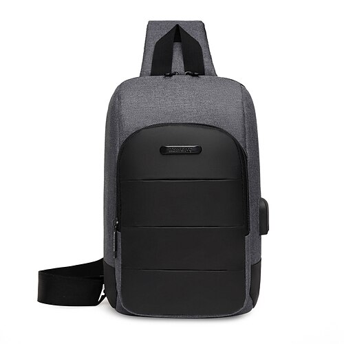 Herre Crossbody-veske Nylon Daglig Glidelås Stor kapasitet Helfarge Svart Grå
Herre Crossbody-veske Nylon Daglig Glidelås Stor kapasitet Helfarge Svart Grå