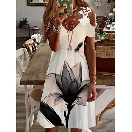 Per donna Vestito casual Vestito a trapezio Abito sottoveste Floreale Pizzo Stampa Con bretelline Mini abito Attivo Di tendenza Esterno Giornaliero Senza maniche Standard Bianco Albicocca Primavera
Per donna Vestito casual Vestito a trapezio Abito sottoveste Floreale Pizzo Stampa Con bretelline Mini abito Attivo Di tendenza Esterno Giornaliero Senza maniche Standard Bianco Albicocca Primavera
