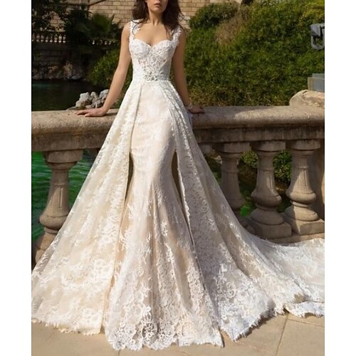 Vintage Da cerimonia Abiti da sposa Strascico di corte A sirena Senza maniche Senza bretelline Di pizzo Con A pieghe 2023 Abiti da sposa
Vintage Da cerimonia Abiti da sposa Strascico di corte A sirena Senza maniche Senza bretelline Di pizzo Con A pieghe 2023 Abiti da sposa