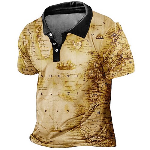 Herre POLO Trøje Golftrøje Kort Grafiske tryk Årgang Aftæpning Gul Lysegrøn Blå Grøn udendørs Gade Kort Ærme Knap ned Trykt mønster Tøj Årgang Sport Designer Blødt
Herre POLO Trøje Golftrøje Kort Grafiske tryk Årgang Aftæpning Gul Lysegrøn Blå Grøn udendørs Gade Kort Ærme Knap ned Trykt mønster Tøj Årgang Sport Designer Blødt
