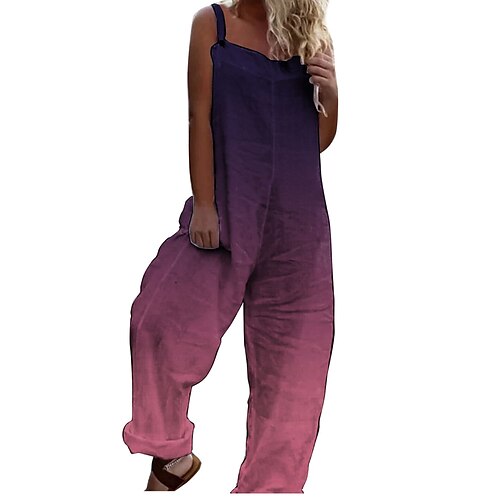 Salopette Femme Imprimer Floral Col Carré Vêtement de rue du quotidien Vacances Ample Sans Manches Vert Véronèse S Eté
Salopette Femme Imprimer Floral Col Carré Vêtement de rue du quotidien Vacances Ample Sans Manches Vert Véronèse S Eté