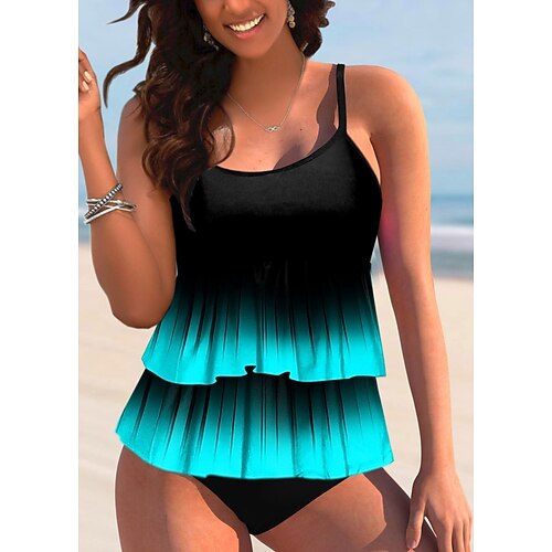 Mujer Bañadores Tankini 2 piezas Normal Traje de baño Volante 2 Piezas Degradado de color Azul Piscina Camiseta sin mangas Trajes de baño Deportes Ropa de playa Verano
Mujer Bañadores Tankini 2 piezas Normal Traje de baño Volante 2 Piezas Degradado de color Azul Piscina Camiseta sin mangas Trajes de baño Deportes Ropa de playa Verano