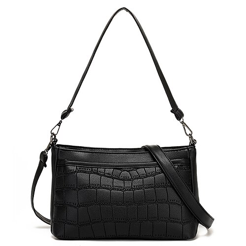 Dame Crossbody taske Skuldertaske Skoletaske Budbringertaske PU Læder Daglig Ferie Lynlås Justérbar Vandtæt Letvægt Helfarve Mørkebrun Vin Sort
Dame Crossbody taske Skuldertaske Skoletaske Budbringertaske PU Læder Daglig Ferie Lynlås Justérbar Vandtæt Letvægt Helfarve Mørkebrun Vin Sort