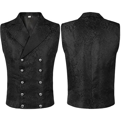 Cavalheiro Retro Vintage Medieval Renascentista Colete Homens Jacquard Ocasiões Especiais Vintage Cosplay colete
Cavalheiro Retro Vintage Medieval Renascentista Colete Homens Jacquard Ocasiões Especiais Vintage Cosplay colete