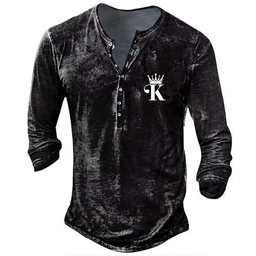 Per uomo Camicia Henley Magliette Pop art Alfabetico Henley Abbigliamento Stampa 3D Esterno Informale Manica lunga Bottone giù Stampa Di tendenza Originale Comodo
Per uomo Camicia Henley Magliette Pop art Alfabetico Henley Abbigliamento Stampa 3D Esterno Informale Manica lunga Bottone giù Stampa Di tendenza Originale Comodo