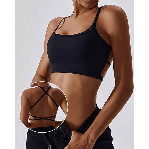 Per donna Reggiseni sportivi Supporto medio Scollatura posteriore Imbottitura removibile Tinta unica Nero Bianco Yoga Fitness Allenamento in palestra Buon top Sport Abbigliamento sportivo Traspirante
Per donna Reggiseni sportivi Supporto medio Scollatura posteriore Imbottitura removibile Tinta unica Nero Bianco Yoga Fitness Allenamento in palestra Buon top Sport Abbigliamento sportivo Traspirante
