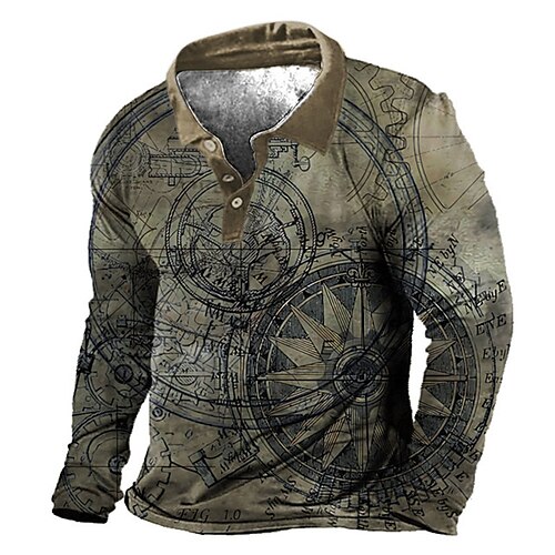 Per uomo POLO Camicia da golf Golf Stampe astratte Vintage ▾ Bussola Collo ripiegabile Verde Esterno Strada Manica lunga Bottone giù Stampa Abbigliamento Di tendenza Streetwear Originale Morbido
Per uomo POLO Camicia da golf Golf Stampe astratte Vintage ▾ Bussola Collo ripiegabile Verde Esterno Strada Manica lunga Bottone giù Stampa Abbigliamento Di tendenza Streetwear Originale Morbido