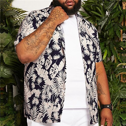 Per uomo Plus Size Camicia hawaiana Grande e alto A foglia Collo ripiegabile Manica corta Primavera estate Tropicale Di tendenza Hawaiano Esterno Strada Top
Per uomo Plus Size Camicia hawaiana Grande e alto A foglia Collo ripiegabile Manica corta Primavera estate Tropicale Di tendenza Hawaiano Esterno Strada Top