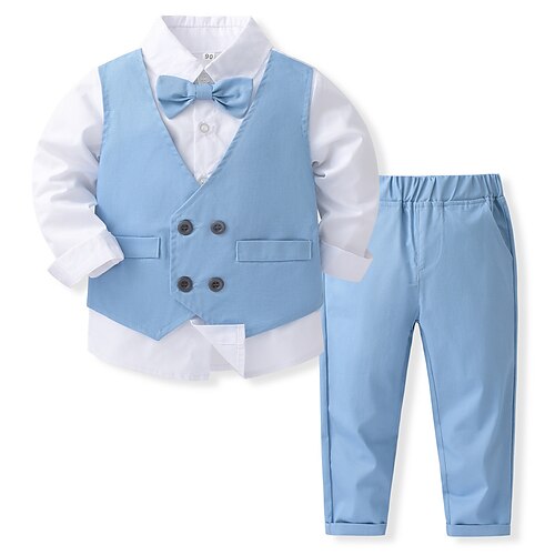 2 pezzi Bambino (1-4 anni) Da ragazzo Camicia e pantaloni Vestito Tinta unica Manica lunga Impostare Esterno Essenziale Autunno Primavera 3-7 anni Blu
2 pezzi Bambino (1-4 anni) Da ragazzo Camicia e pantaloni Vestito Tinta unica Manica lunga Impostare Esterno Essenziale Autunno Primavera 3-7 anni Blu
