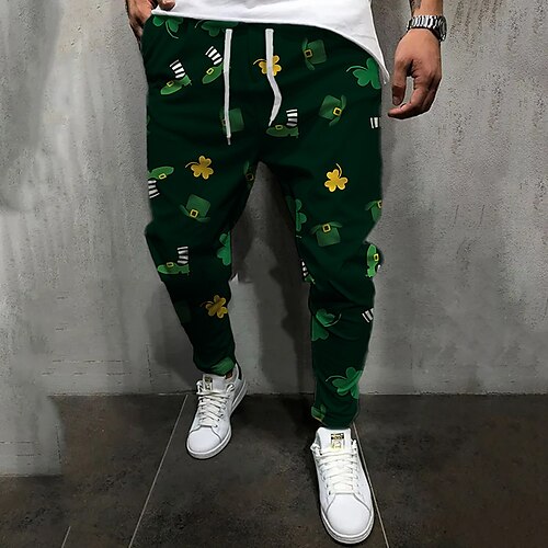 Per uomo Pareggiatore Pantaloni Pantaloni casual A cordoncino Vita elastica Stampa 3D Piante Stampe astratte Comfort Giornaliero Festa di San Patrizio Essenziale Di tendenza Nero Verde Media
Per uomo Pareggiatore Pantaloni Pantaloni casual A cordoncino Vita elastica Stampa 3D Piante Stampe astratte Comfort Giornaliero Festa di San Patrizio Essenziale Di tendenza Nero Verde Media
