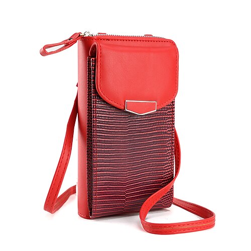 Per donna Borsa a tracolla Portamonete Sacchetto del telefono mobile Portafoglio porta carte di credito pelle sintetica Shopping Giornaliero Cerniera Regolabile Traspirante Duraturo Tinta unica Nero
Per donna Borsa a tracolla Portamonete Sacchetto del telefono mobile Portafoglio porta carte di credito pelle sintetica Shopping Giornaliero Cerniera Regolabile Traspirante Duraturo Tinta unica Nero