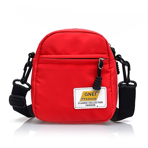 Dame Crossbody-veske Nylon utendørs Daglig Justerbare Lettvekt Holdbar Helfarge Svart Gul Rosa
Dame Crossbody-veske Nylon utendørs Daglig Justerbare Lettvekt Holdbar Helfarge Svart Gul Rosa