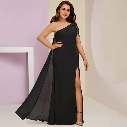 Curva taglie forti Abito da cerimonia per signora Invitati del matrimonio Festa Sensuale Monospalla Lungo Chiffon Senza maniche con Perline Spacco sul davanti 2023
Curva taglie forti Abito da cerimonia per signora Invitati del matrimonio Festa Sensuale Monospalla Lungo Chiffon Senza maniche con Perline Spacco sul davanti 2023