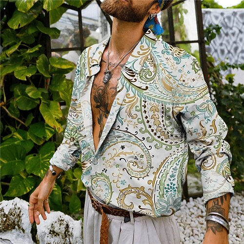 Homens Camisa Social Floral Estampas Abstratas Aberto para a Lateral Amarelo Vermelho Azul Ao ar livre Rua Manga Longa Botão para baixo Imprimir Roupa Tropical Moda Boho Designer
Homens Camisa Social Floral Estampas Abstratas Aberto para a Lateral Amarelo Vermelho Azul Ao ar livre Rua Manga Longa Botão para baixo Imprimir Roupa Tropical Moda Boho Designer