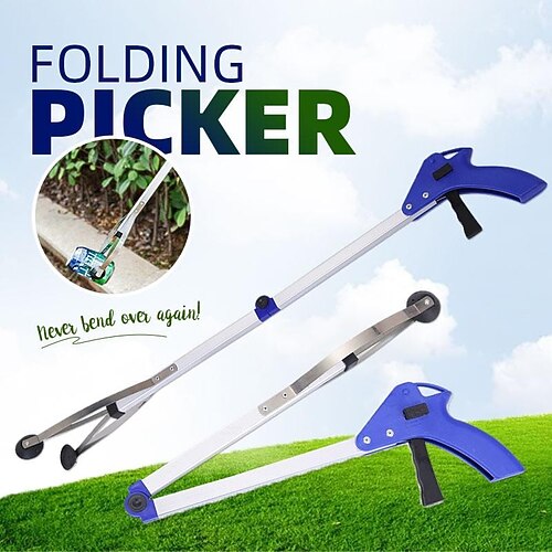 1 Stück Grabber Reacher Tool, 32 Zoll extra langer faltbarer Pick-Up-Stick aus Stahl mit starkem Magnetgriff, 360 ° drehbarer Anti-Rutsch-Klaue, Müllpicker-Greifer-Tool, Handgreifer zum Erreichen, Armverlängerung
1 Stück Grabber Reacher Tool, 32 Zoll extra langer faltbarer Pick-Up-Stick aus Stahl mit starkem Magnetgriff, 360 ° drehbarer Anti-Rutsch-Klaue, Müllpicker-Greifer-Tool, Handgreifer zum Erreichen, Armverlängerung
