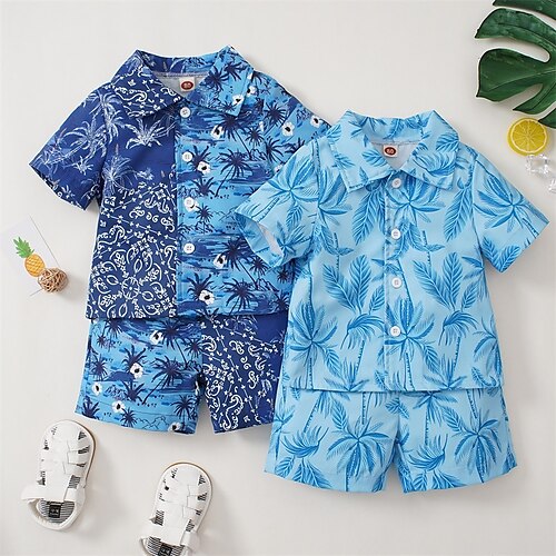 2 deler Baby Gutt T-skjorter og shorts Antrekk Kokosnøttre Kortermet Sett utendørs Mote Daglig Vår Sommer 3-7 år Lyseblå Navyblå
2 deler Baby Gutt T-skjorter og shorts Antrekk Kokosnøttre Kortermet Sett utendørs Mote Daglig Vår Sommer 3-7 år Lyseblå Navyblå
