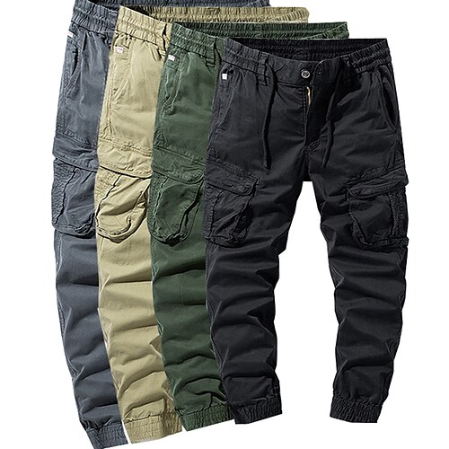 Per uomo Pantaloni cargo Pareggiatore Pantaloni Vita elastica Multi tasca Liscio Comfort Indossabile Esterno Informale Giornaliero Sportivo Di tendenza Nero Verde
Per uomo Pantaloni cargo Pareggiatore Pantaloni Vita elastica Multi tasca Liscio Comfort Indossabile Esterno Informale Giornaliero Sportivo Di tendenza Nero Verde