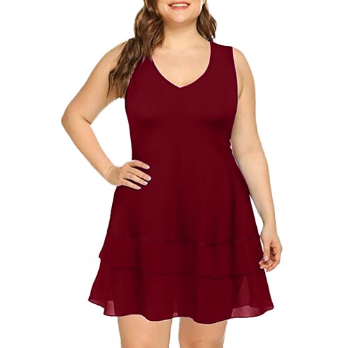 Per donna Plus Size Abito casual Tinta unica Mini abito Senza maniche Retato Collage A V Essenziale Giornaliero Rosso Blu Primavera Estate XL XXL 3XL 4XL 5XL
Per donna Plus Size Abito casual Tinta unica Mini abito Senza maniche Retato Collage A V Essenziale Giornaliero Rosso Blu Primavera Estate XL XXL 3XL 4XL 5XL