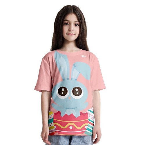 børn piger t-shirt kanin påske afslappet kortærmet rund hals aktiv 7-13 år forår pink
børn piger t-shirt kanin påske afslappet kortærmet rund hals aktiv 7-13 år forår pink