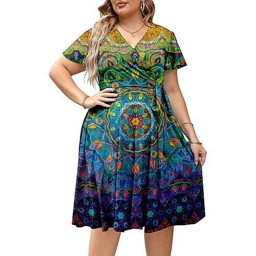Dame Plusstørrelser Hverdagskjole Blomstret Sommerfugl Midikjole Kortærmet Trykt mønster V-hals Romantik Stævnemøde Gul Grøn Forår Sommer L XL XXL 3XL 4XL
Dame Plusstørrelser Hverdagskjole Blomstret Sommerfugl Midikjole Kortærmet Trykt mønster V-hals Romantik Stævnemøde Gul Grøn Forår Sommer L XL XXL 3XL 4XL
