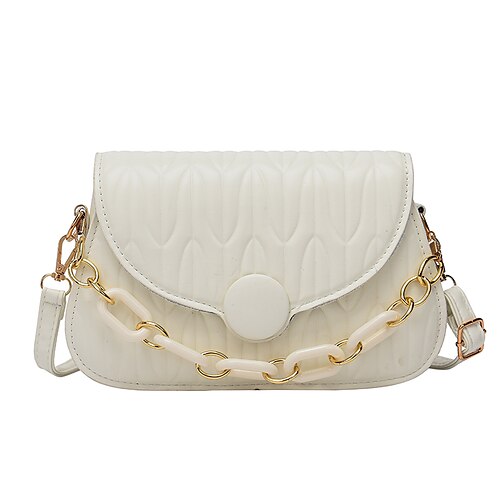 Dame Crossbody taske PU Læder Daglig Spænde Stor kapacitet Helfarve Sort Hvid Brun
Dame Crossbody taske PU Læder Daglig Spænde Stor kapacitet Helfarve Sort Hvid Brun