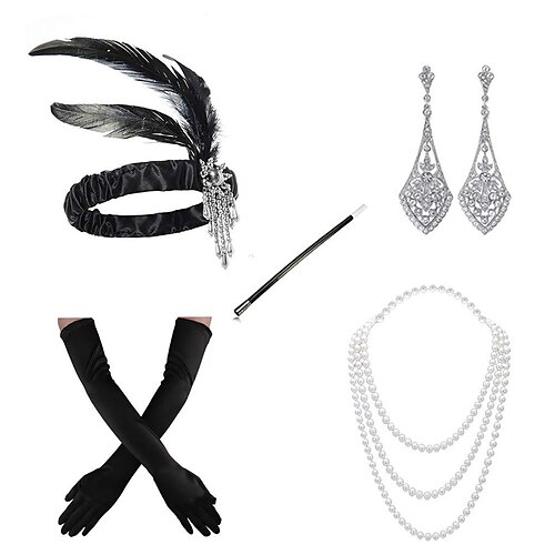 The Great Gatsby Retro Vintage Roaring 20s 1920s Accesories Set Women's Costume Vintage Cosplay Party Evening Gloves Masquerade
The Great Gatsby Retro Vintage Roaring 20s 1920s Accesories Set Women's Costume Vintage Cosplay Party Evening Gloves Masquerade
