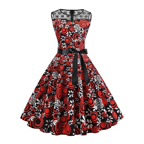 Per donna Elegante Retrò Abito vintage Vestito longuette Feste Evento Pizzo Stampa Floreale Girocollo Senza maniche Standard Estate Primavera 2023 Rosso S M L XL
Per donna Elegante Retrò Abito vintage Vestito longuette Feste Evento Pizzo Stampa Floreale Girocollo Senza maniche Standard Estate Primavera 2023 Rosso S M L XL