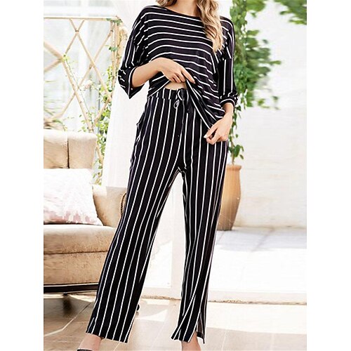 Per donna Pigiami Top e pantalone del pigiama Completi Colore puro Di tendenza Informale Morbido Interni Giornaliero Da letto Poliestere Traspirante Girocollo Mezza manica maglietta Pantalone Autunno
Per donna Pigiami Top e pantalone del pigiama Completi Colore puro Di tendenza Informale Morbido Interni Giornaliero Da letto Poliestere Traspirante Girocollo Mezza manica maglietta Pantalone Autunno