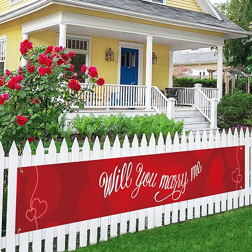 Wedding Proposal Banner Tapestry Marriage Art Decor Photograph Backdrop Blanket Curtain Hanging Home Bedroom Living Room Decoration
Wedding Proposal Banner Tapestry Marriage Art Decor Photograph Backdrop Blanket Curtain Hanging Home Bedroom Living Room Decoration