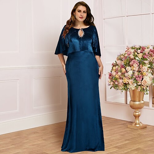 Plus Size Curve Kjole til brudens mor Bryllupsgæst Årgang Elegant Scoop hals Børsteslæb Fløjl Halvlange ærmer med Blonde Plissé Perlearbejde 2023
Plus Size Curve Kjole til brudens mor Bryllupsgæst Årgang Elegant Scoop hals Børsteslæb Fløjl Halvlange ærmer med Blonde Plissé Perlearbejde 2023