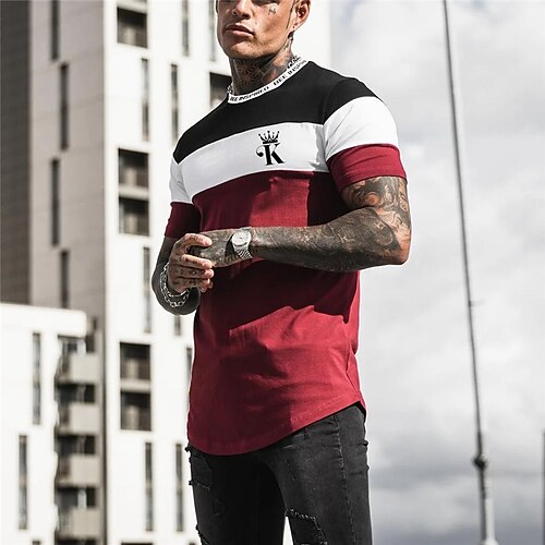 Per uomo maglietta Magliette grafiche Color Block Stampe astratte Girocollo Stampa a caldo Strada Da mare Maniche corte Stampa Abbigliamento Originale Essenziale Contemporaneo moderno
Per uomo maglietta Magliette grafiche Color Block Stampe astratte Girocollo Stampa a caldo Strada Da mare Maniche corte Stampa Abbigliamento Originale Essenziale Contemporaneo moderno