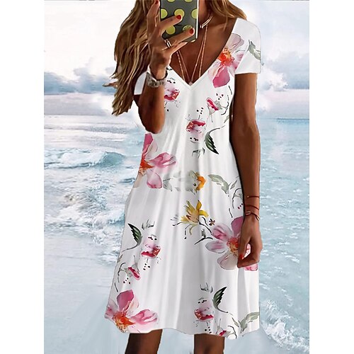 Dame Uformell kjole Sommerkjole Print kjole Blomstret Geometrisk Trykt mønster V-hals Mini kjole Aktiv Mote utendørs Daglig Kortermet Normal Rosa Navyblå Blå Vår Sommer S M L XL XXL
Dame Uformell kjole Sommerkjole Print kjole Blomstret Geometrisk Trykt mønster V-hals Mini kjole Aktiv Mote utendørs Daglig Kortermet Normal Rosa Navyblå Blå Vår Sommer S M L XL XXL