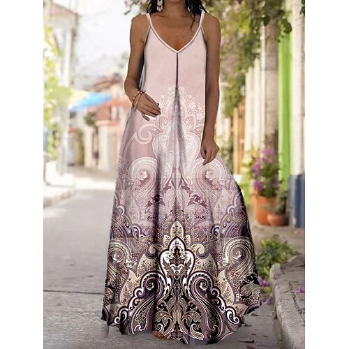 Dame Lang kjole Maxikjole Hverdagskjole Sommerkjole Slip kjole Blomstret Gade Afslappet udendørs Daglig Ferie Trykt mønster Uden ærmer Med stropper Kjole Regulær Hvid Lyserød Forår Sommer S M L XL XXL
Dame Lang kjole Maxikjole Hverdagskjole Sommerkjole Slip kjole Blomstret Gade Afslappet udendørs Daglig Ferie Trykt mønster Uden ærmer Med stropper Kjole Regulær Hvid Lyserød Forår Sommer S M L XL XXL